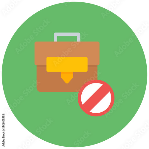 Unavailability icon vector image. Can be used for Business Disruption.