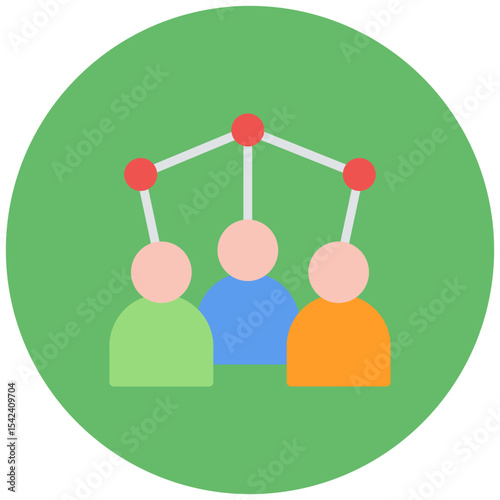 Community icon vector image. Can be used for World Refugee Day.