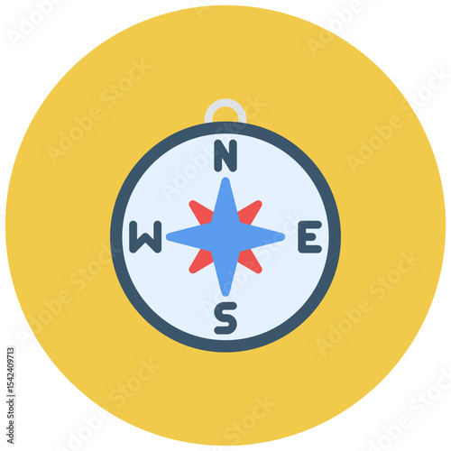 Compass icon vector image. Can be used for World Refugee Day.
