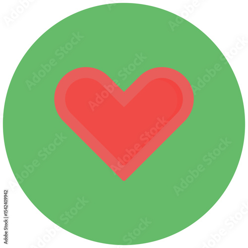 Heart icon vector image. Can be used for World Refugee Day.