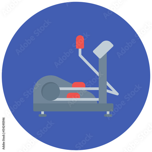 Elliptical Trainer icon vector image. Can be used for Fitness.