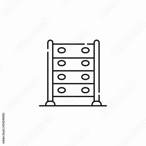 playground climbing frame icon sign vector