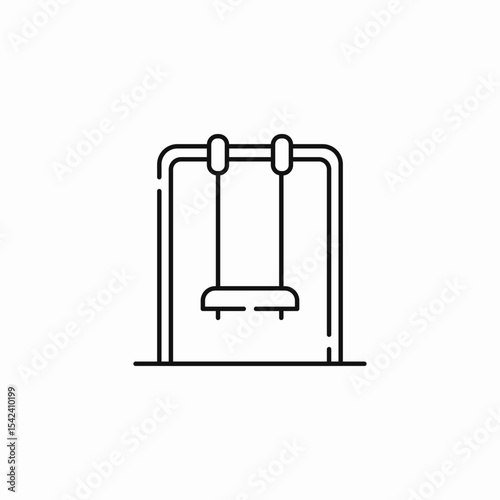playground park swing icon sign vector