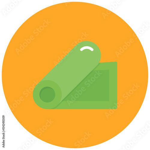 Yoga Mat icon vector image. Can be used for Fitness.