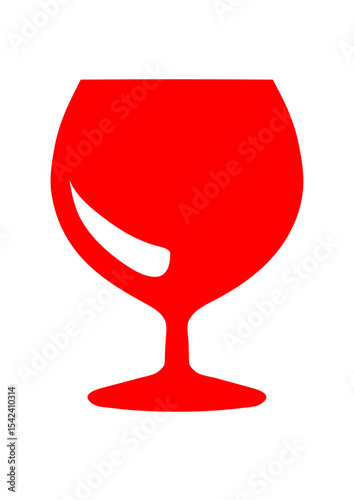 icons verre pied dessin