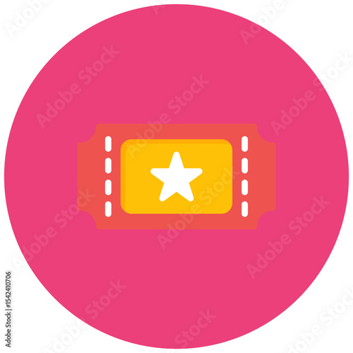 Ticket icon vector image. Can be used for Airplane.
