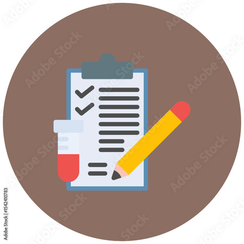 Lab Analysis icon vector image. Can be used for Virtual Lab.