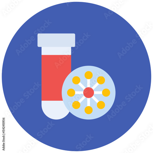 Microorganism icon vector image. Can be used for Virtual Lab.