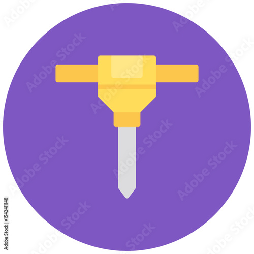 Auger icon vector image. Can be used for Construction Vehicles.