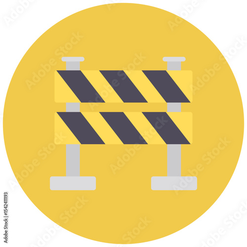 Barrier icon vector image. Can be used for Construction Vehicles.