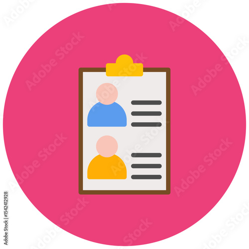 Shortlist icon vector image. Can be used for Hiring Process.