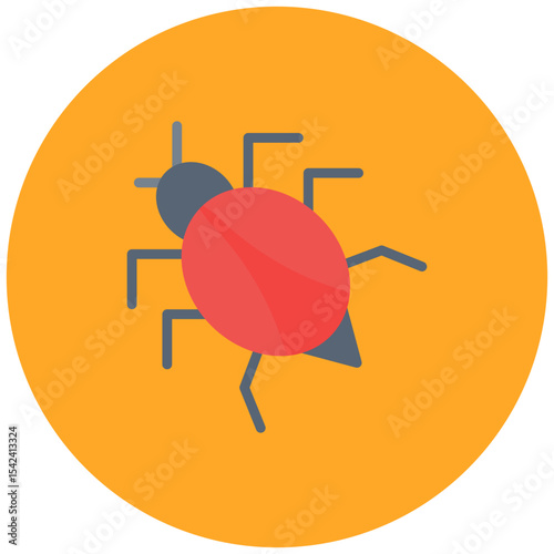 Bug icon vector image. Can be used for Software Testing.