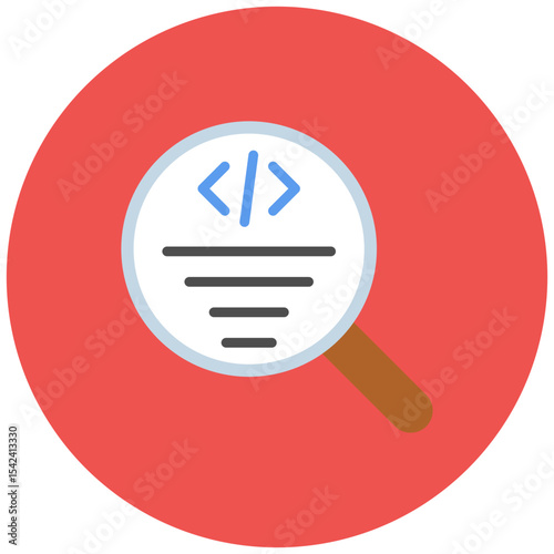 Code Review icon vector image. Can be used for Software Testing.