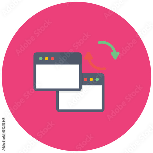 Cross Browser Testing icon vector image. Can be used for Software Testing.