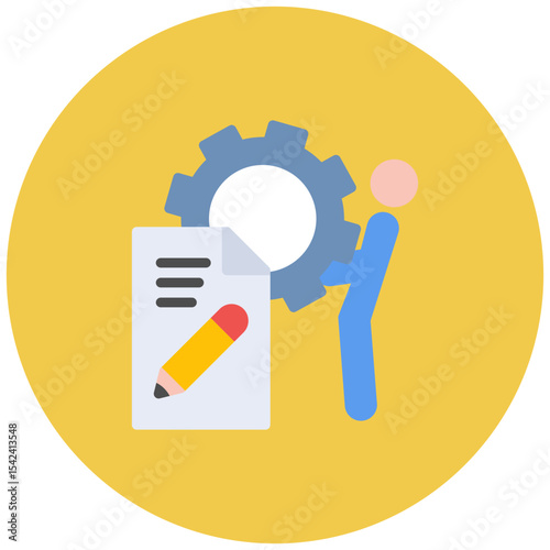 Test Effort icon vector image. Can be used for Software Testing.