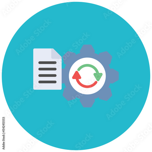 Test Execution icon vector image. Can be used for Software Testing.