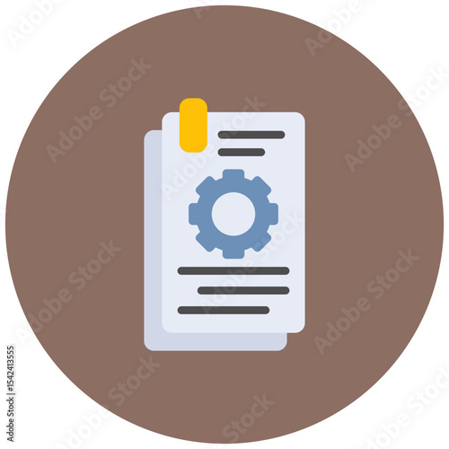 Test Log icon vector image. Can be used for Software Testing.