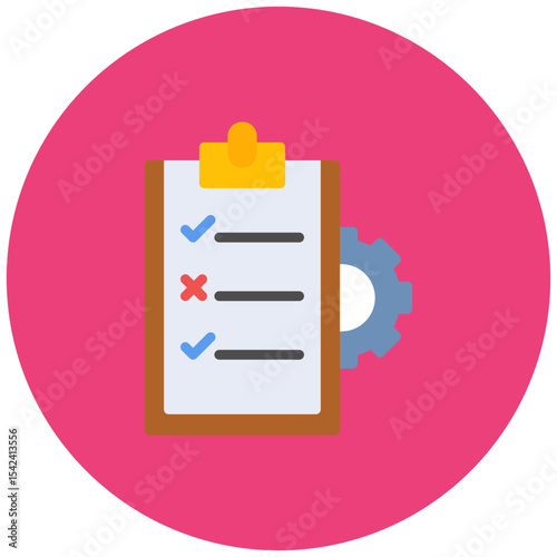 Test Management icon vector image. Can be used for Software Testing.
