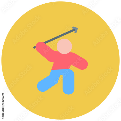 Javelin Throw icon vector image. Can be used for Track and Field.