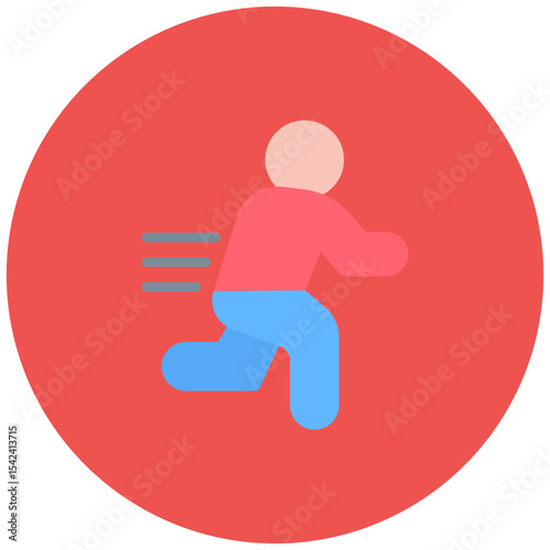 Marathon icon vector image. Can be used for Track and Field.