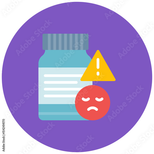 Medication Side Effects icon vector image. Can be used for ADHD.