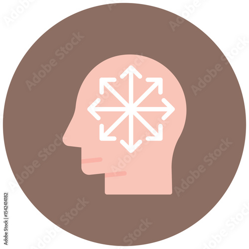 Inattention icon vector image. Can be used for ADHD.