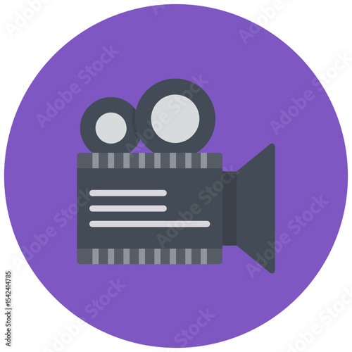 Documentary Film icon vector image. Can be used for Press Freedom Day.