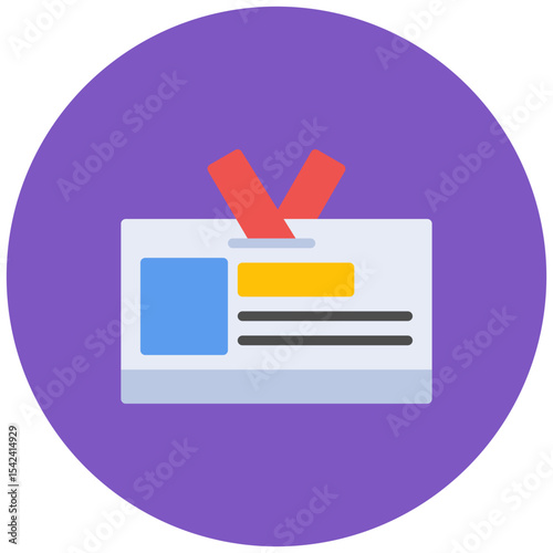 Press Pass icon vector image. Can be used for Press Freedom Day. photo