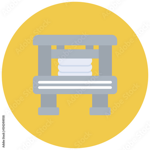 Printing Press icon vector image. Can be used for Press Freedom Day.