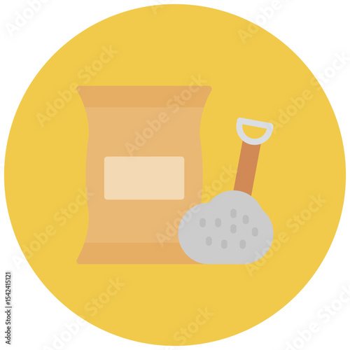 Cement icon vector image. Can be used for Raw Metrial.