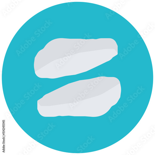 Chromium icon vector image. Can be used for Raw Metrial.