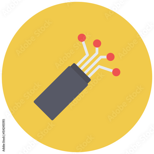 Fiber icon vector image. Can be used for Raw Metrial.