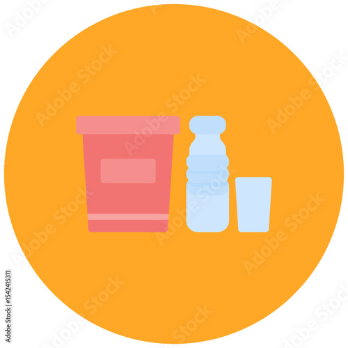 Plastic icon vector image. Can be used for Raw Metrial.