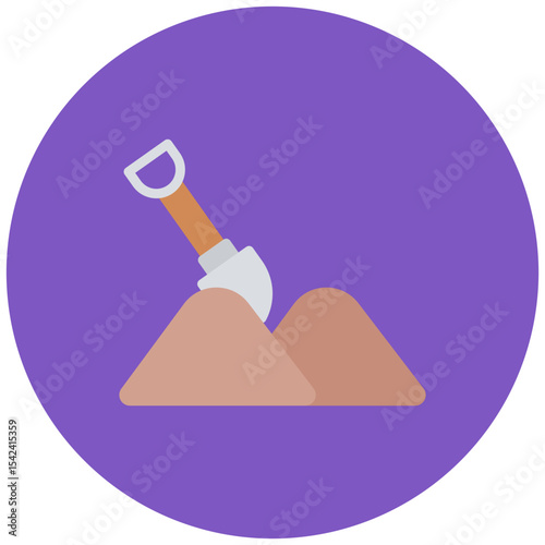 Sand icon vector image. Can be used for Raw Metrial.