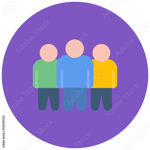 Bystander Effect icon vector image. Can be used for Bullying in Society.