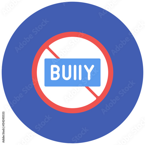 Bully icon vector image. Can be used for Bullying in Society.