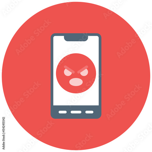 Cyberbullying icon vector image. Can be used for Bullying in Society.