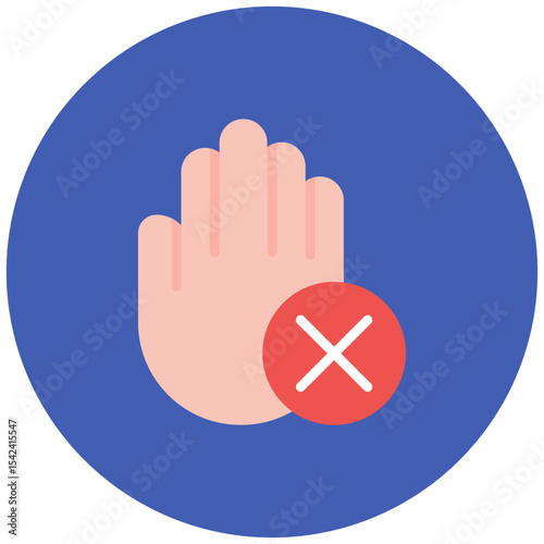 Exclusion icon vector image. Can be used for Bullying in Society.