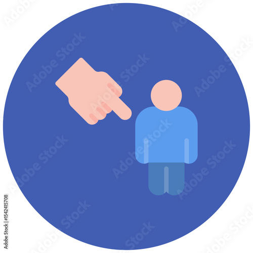 Public Ridicule icon vector image. Can be used for Bullying in Society.