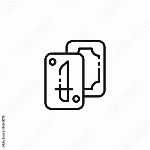 playing cards ace icon sign vector
