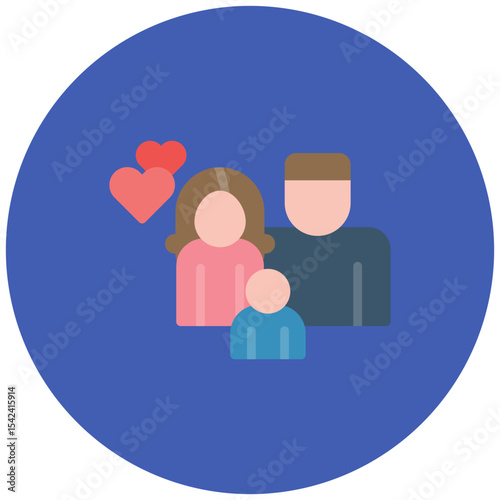 Family Bond icon vector image. Can be used for Inheritance.