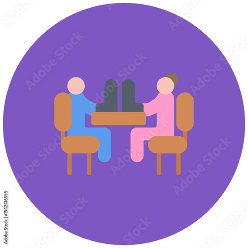 Co workers icon vector image. Can be used for Social Relationship.