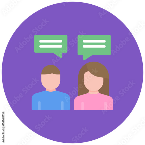 Interactions icon vector image. Can be used for Social Relationship.