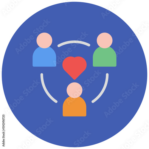 Peers icon vector image. Can be used for Social Relationship.