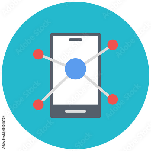 Social Links icon vector image. Can be used for Social Relationship.