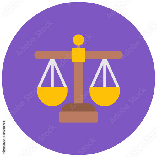 Law icon vector image. Can be used for Compilance and Regulation.