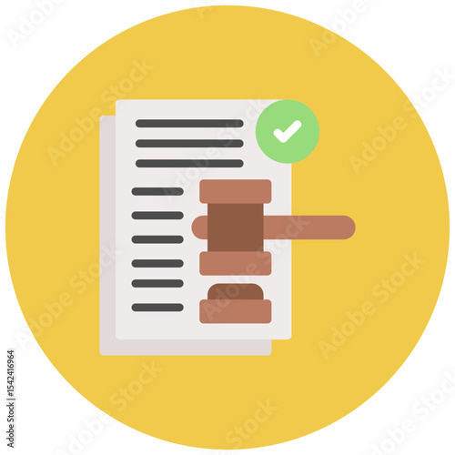 Legal Compliance icon vector image. Can be used for Compilance and Regulation.