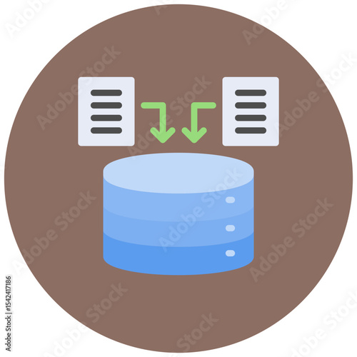 Data Collection icon vector image. Can be used for Market Research.