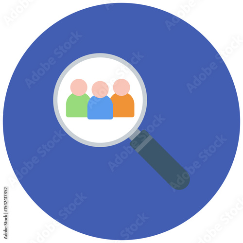 Demographics icon vector image. Can be used for Market Research.