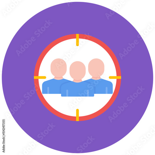Focus Group icon vector image. Can be used for Market Research.